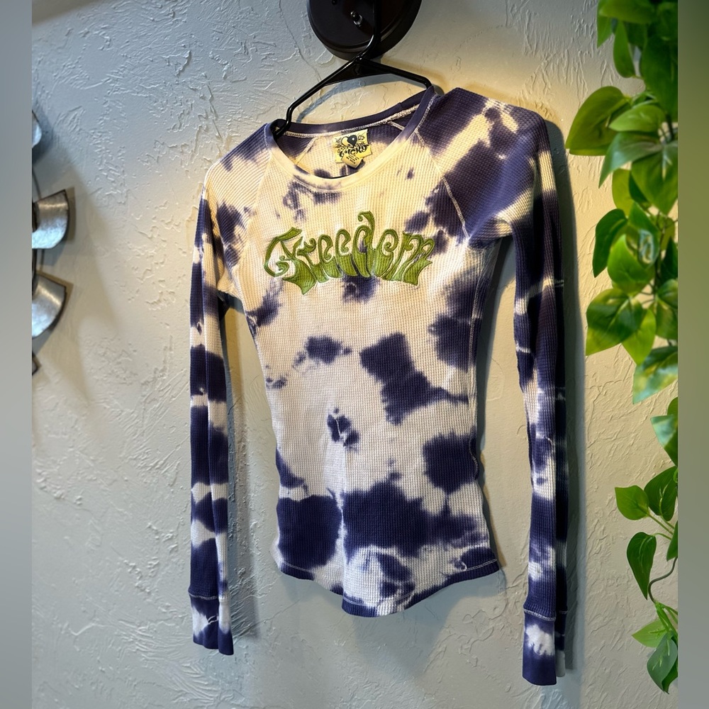 LUCKY BRAND “freedom” tie dye T- shirt